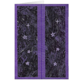 Cartão Purple Starry Night