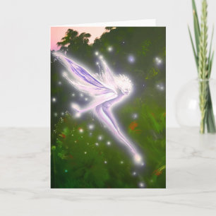 Cartão Purple Wisp faerie - Greeting Card
