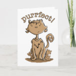 Cartão Purrfect Mommy cat and kittens<br><div class="desc">This is a design of a cute cat and her even cuter kittens. Ideal for whoever is the most perfect person in your life!</div>