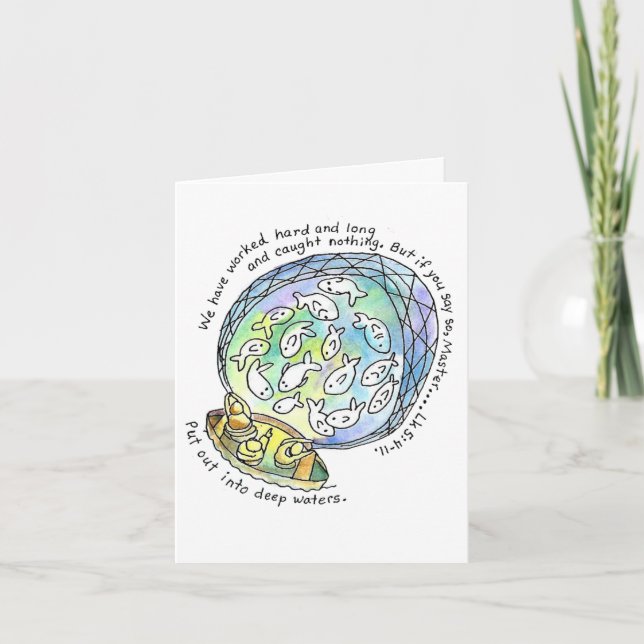Cartão Put Out Into the Deep (Frente)