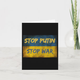 Cartão Putin Para Parar A Primeira Guerra Na Ucrânia