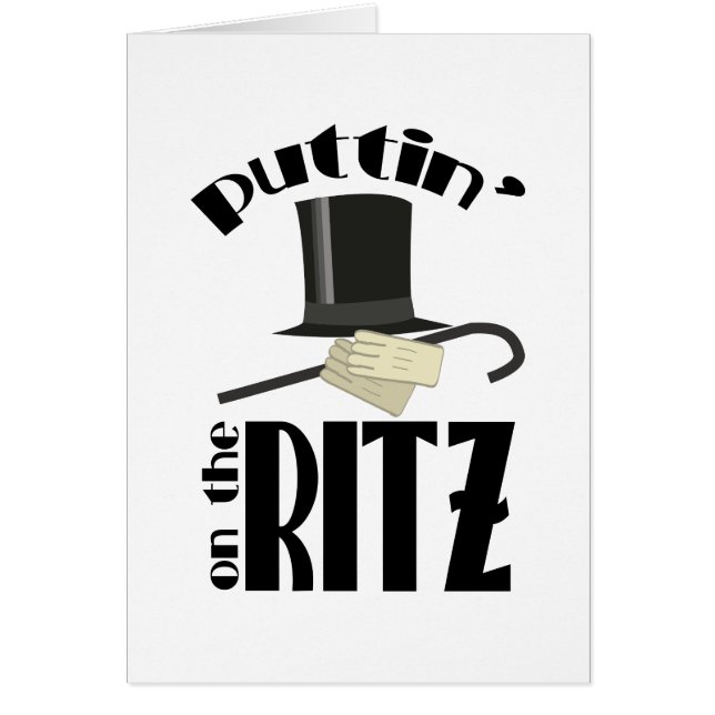 Cartão Puttin Ritz (Frente)