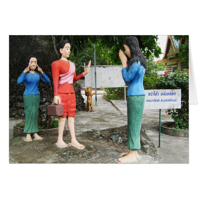 Cartão Puxando Faces Atrás Da Placa Traseira (Frente Horizontal)