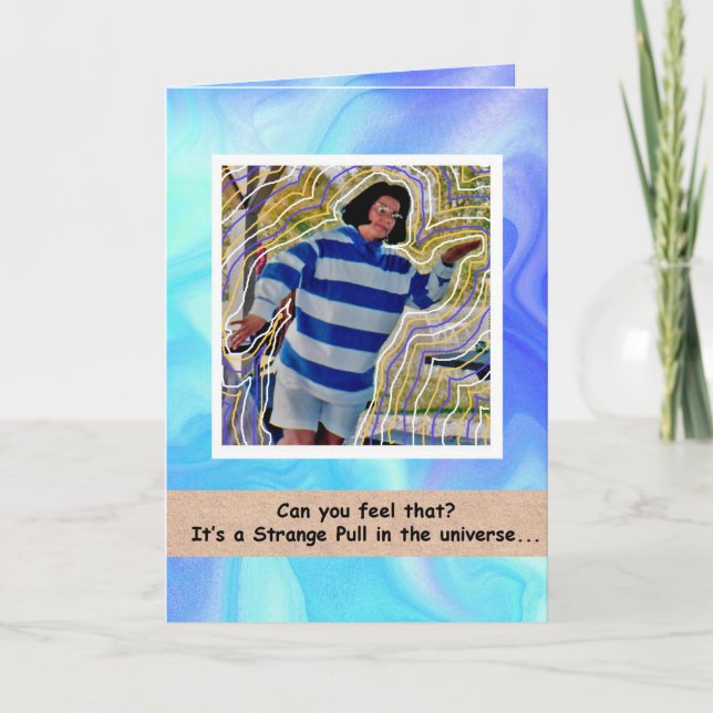 Cartão Puxar Estranho no Universo (Frente)