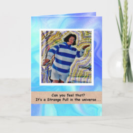 Cartão Puxar Estranho no Universo