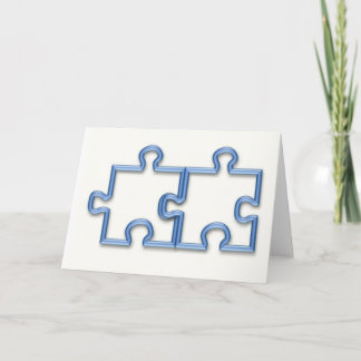 Cartão Puzzle Pieces Greeting Card