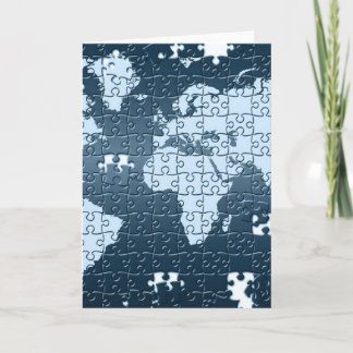 Cartão Puzzled! Greeting Card