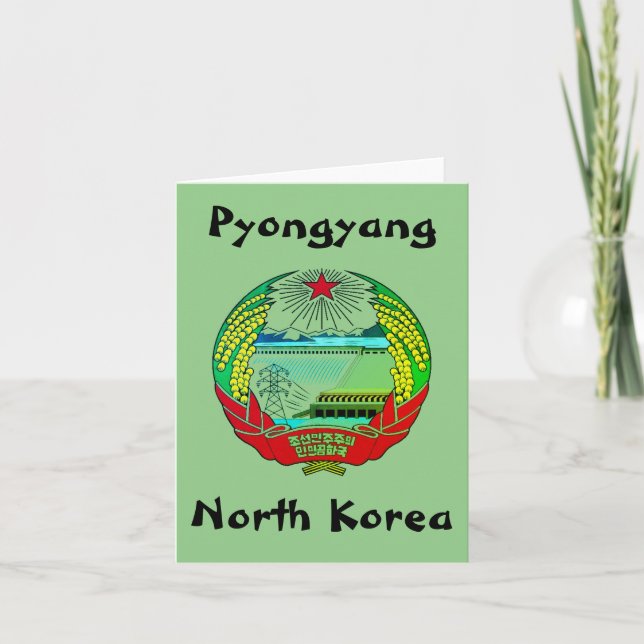 Cartão Pyongyang, Coreia do Norte (RPDC) Hermit Kingdom (Frente)