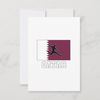 Cartão Qatar Football Soccer National Team