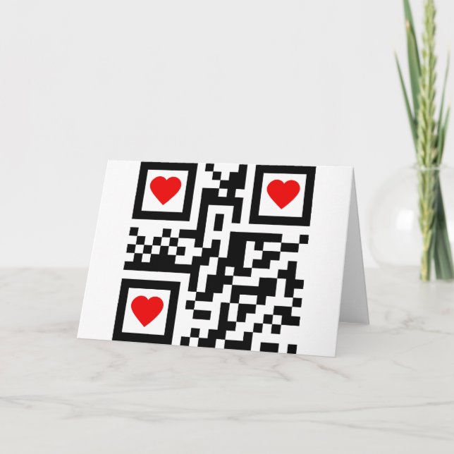 Cartão QR-Code-I-Love-You (Frente)