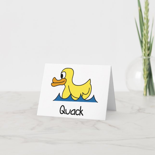 Cartão Quack notecards (Frente)