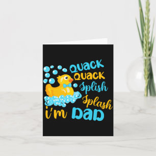Cartão Quack Quack Splash Splash Papai Pato de Borracha