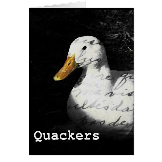 Cartão Quackers (Frente)