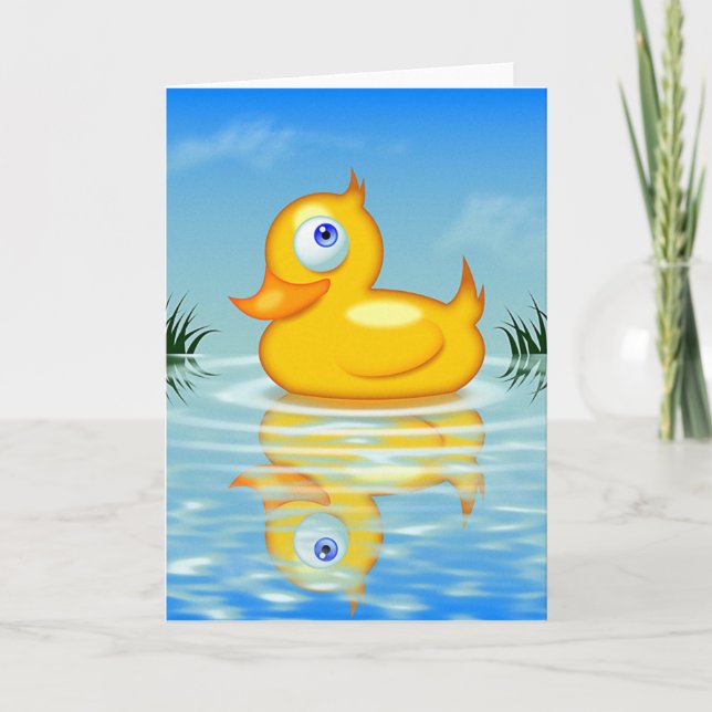 Cartão Quackling de borracha (Frente)
