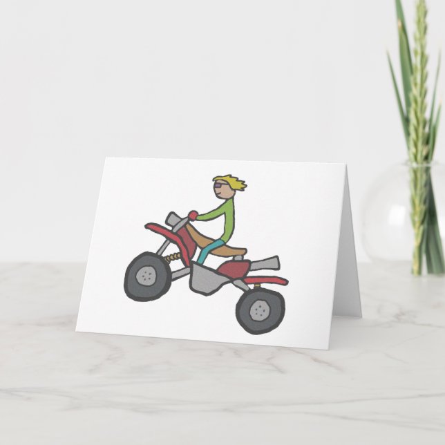 Cartão Quad Biking ATV (Frente)