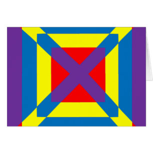 Cartão Quadrado Colorido