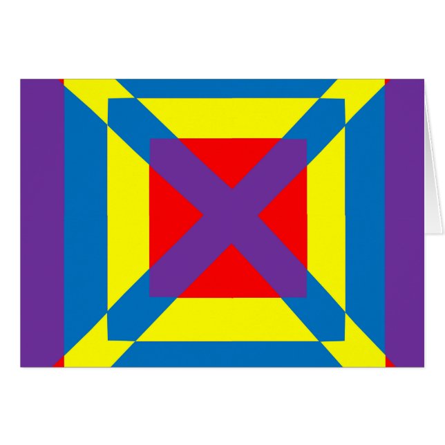 Cartão Quadrado Colorido (Frente Horizontal)