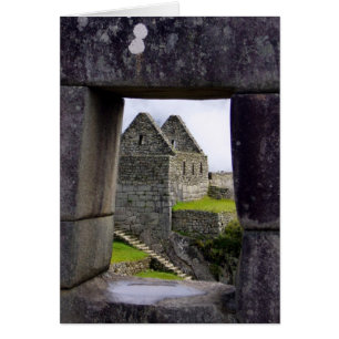 Cartão quadrado de machu