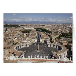Cartão Quadrado de St Peters, Roma