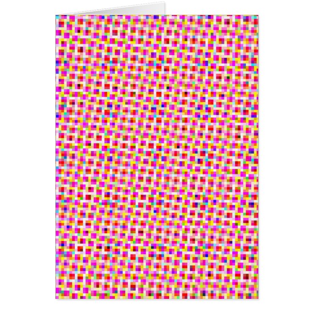 Cartão Quadrados Coloridos (Frente)