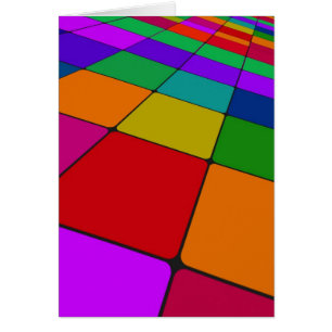 Cartão Quadrados de cores