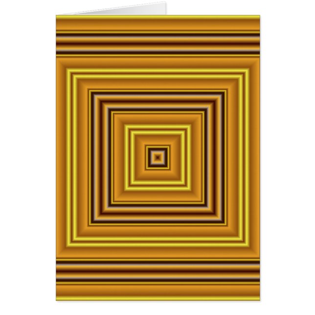 Cartão Quadrados Dourados metálicos (Frente)