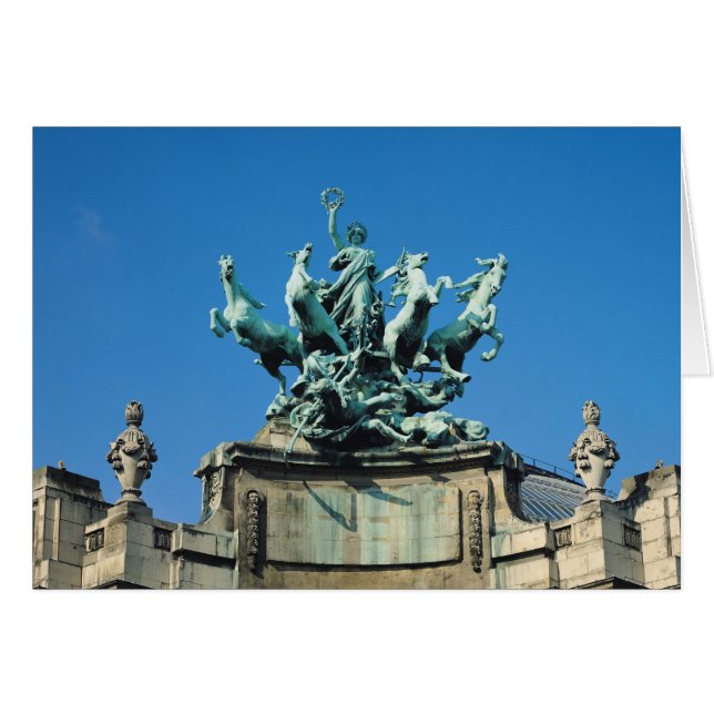 Cartão Quadriga, c.1897-1900 (Frente Horizontal)