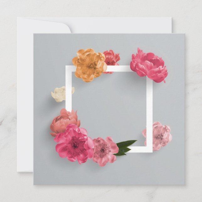 Cartão Quadro da Flor (Frente)