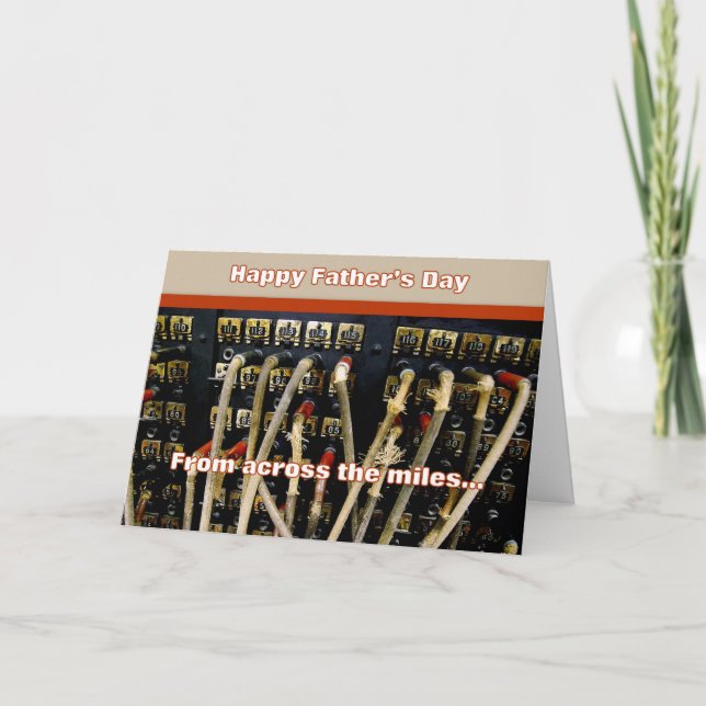 Cartão Quadro De Comutação De Dia de os pais Feliz Ao Lon (Frente)