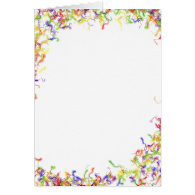 Cartão Quadro de explosão de cor (Frente)