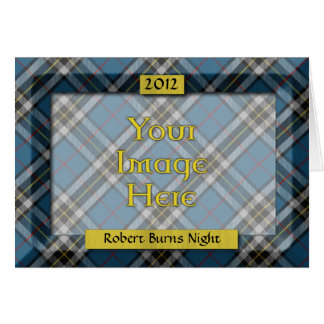 Cartão Quadro de Fotografias Tartan Personalizado - Cartã