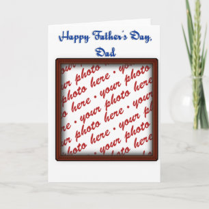 Cartão Quadro de Memento de dia de os pais