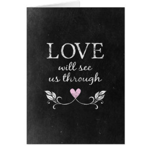 Cartão Quadro do coração do amor