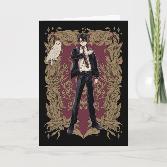 Cartão Quadro do Ornamentado Anime HARRY POTTER™ (Frente)