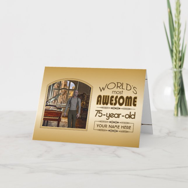 Cartão Quadro fotográfico personalizado do melhor dia de  (Frente)