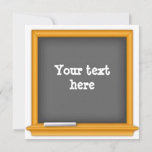 Cartão quadro, Personalize o seu texto