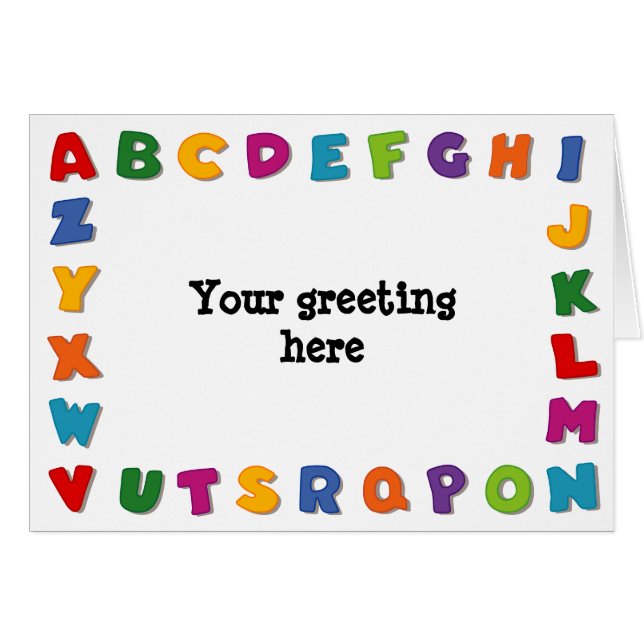 Cartão Quadros de Cartas (Frente Horizontal)