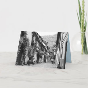 Cartão Quaint Street, Kaysersberg, França