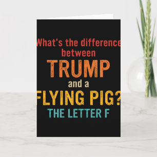 Cartão Qual é a diferença entre Trump e um P