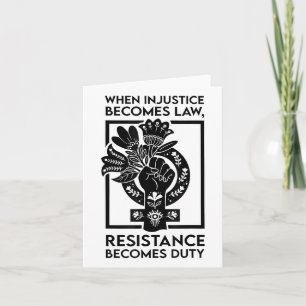 Cartão Quando A Injustiça Se Torna Resistência À Lei Torn