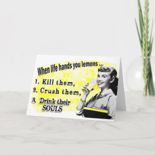 Cartão Quando a vida te dá limões