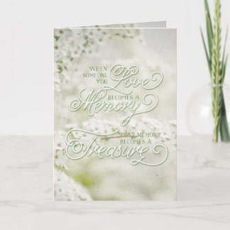 Cartão Quando alguém que você ama se torna uma memória te