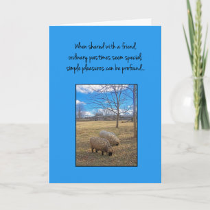 Cartão Quando compartilhado com um amigo...