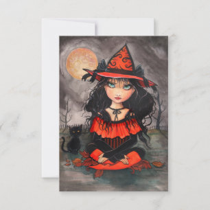 Cartão Quando é o Halloween Bruxas Postcard de Halloween