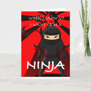 Cartão Quando eu crescer, quero ser um Ninja