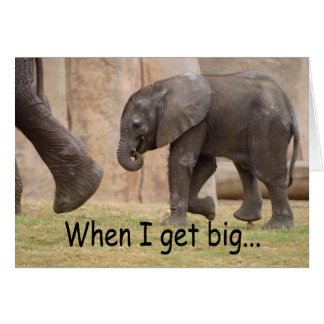 Cartão Quando eu obtiver grande…