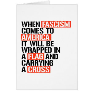 Cartão Quando o fascismo chega à América
