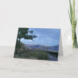 Cartão Quando uma jornada termina