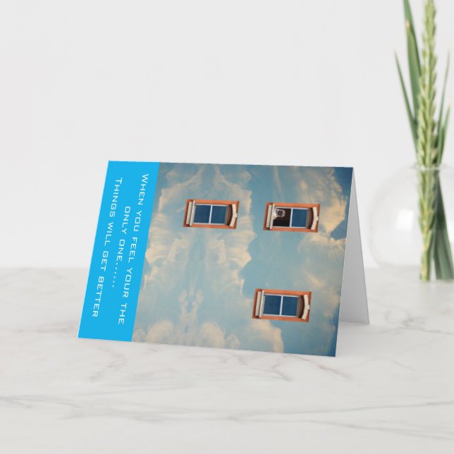 Cartão Quando você se sente sozinho (Frente)