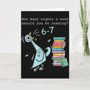 Cartão Quantas Noites Por Semana Você Deve Estar Lendo 6–